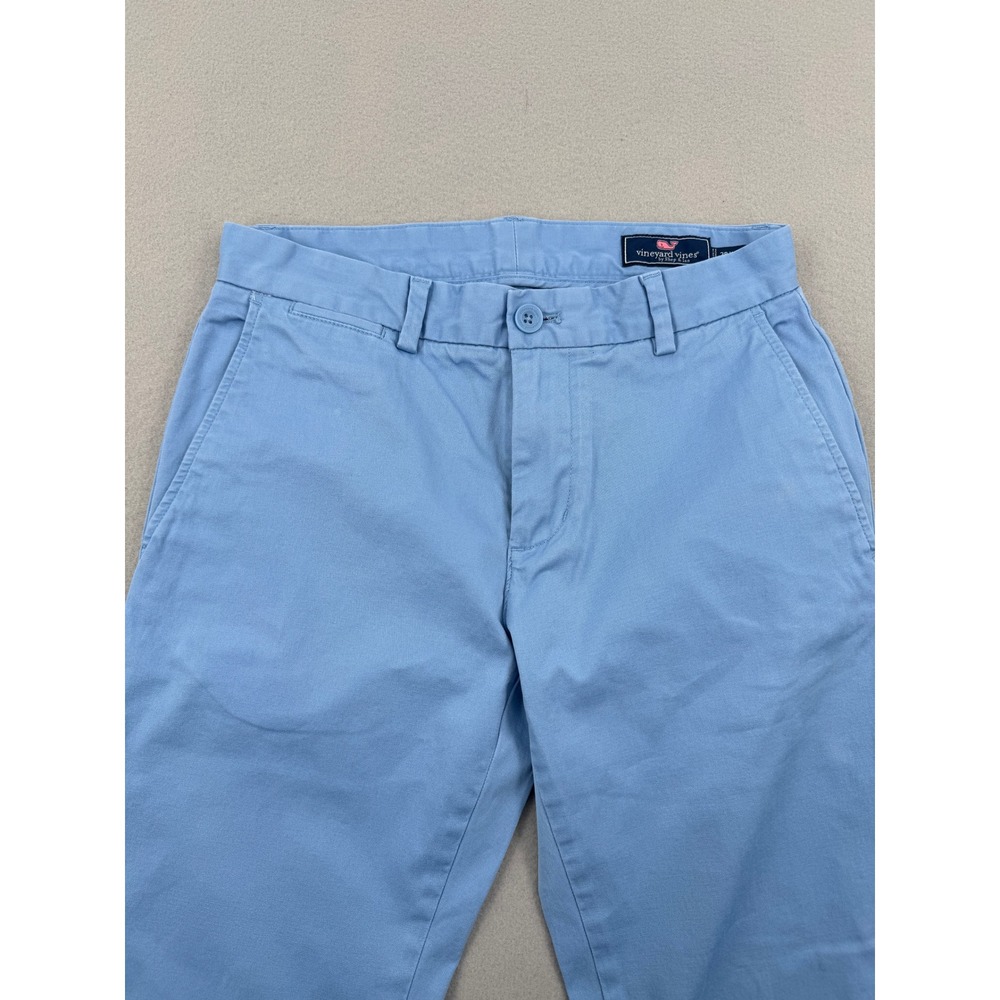Vineyard Vines Mens Slim Fit Chino Pants Light Blue Cotton Stretch 28x32 Preppy - Picture 9 of 11